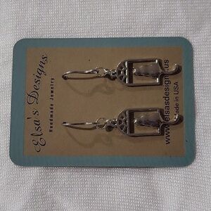 1585- Cat Lover's Handmade Earrings NWT